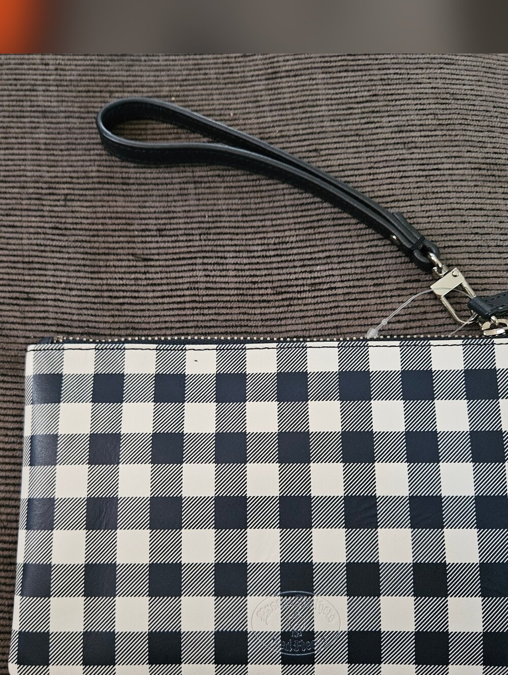 Gingham Leather Wristlet - Brooks Brothers The Red Fleece Collection NWOT